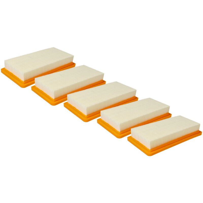 5x filtre protection moteur compatible avec Kärcher ds 6000, ds 5200, ds 6, ds 6 Premium, ds 6.000 aspirateurs - Vhbw