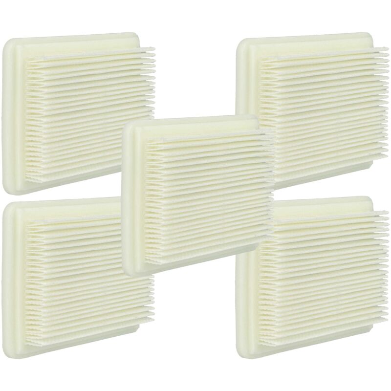 Vhbw - 5x filtre remplacement pour Bosch 06033B9101 pour aspirateur - filtre hepa blanc