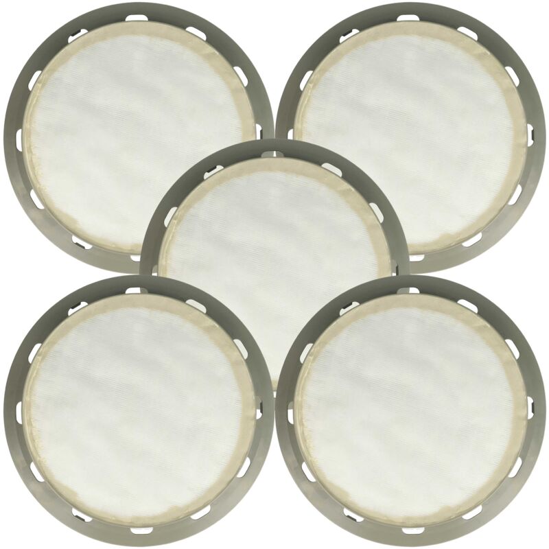 Vhbw - 5x Filtro compatible con Electrolux dp 9000 d, hz 173, p 9000 Classic, e 22, dp 9000 Panther aspiradora - filtro Hepa Gris Blanco