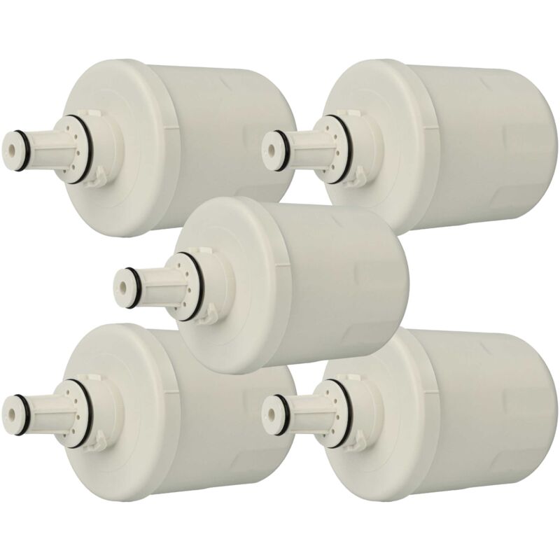 5x filtro de agua, cartucho de filtro compatible con Samsung RS2577BB, RS2577SL, RS255BASB, RS2578WW, RS2578SH, RS2577SW, RS2578BB frigoríficos - Vhbw