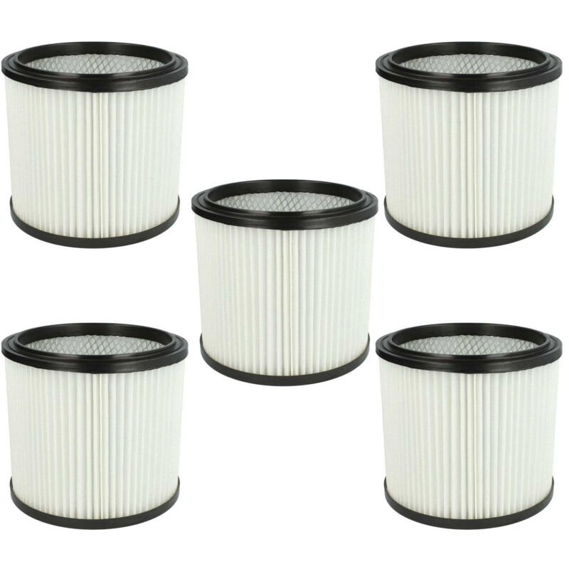 

vhbw 5x Filtro redondo para limpiador multiusos Rowenta Bully, RU 01, RU 02, RU 04, RU 05, RU 100, RU 101, RU 105, RU 520, RU03