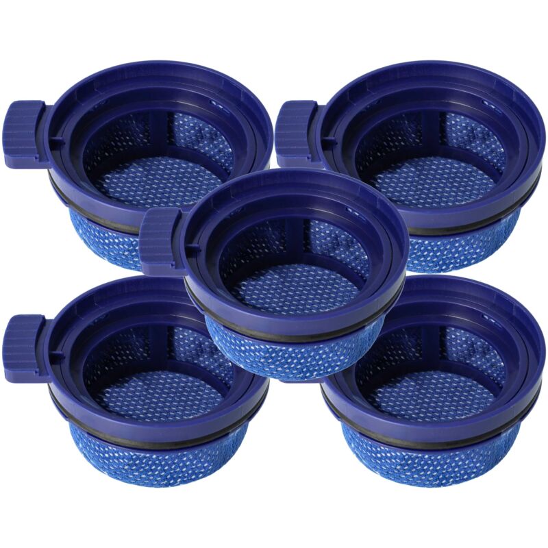 Vhbw - 5x Filtro reemplaza Samsung DJ97-03090A para aspiradora - Filtro de aire de salida, azul
