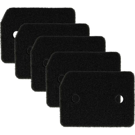 vhbw 5x filtro zoccolo compatibile con Miele TWF505WP, TWE727WP, TWE720WP, TWF500WP, TWE620WP, TWE600-20, TWF160WP, TWF600-20 asciugatrice