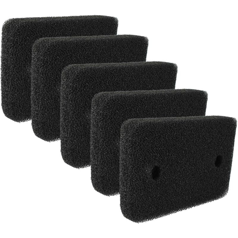 5x fine filter compatible with Miele t 9747 wp EcoComfort Tumble Dryer - Vhbw