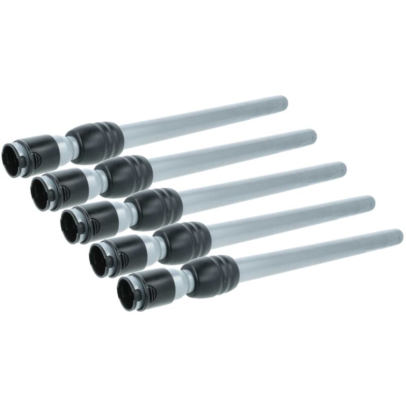 vhbw 5x Hose compatible with Siemens Dynapower XXL, S 425, SX 3 HEPA, Edition 150 Vacuum Cleaner - 35 mm Connection, 61 - 99 cm Black Silver