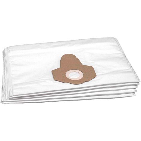 vhbw 5x sacchetto compatibile con Calor 4680 Duo, 4681 Pro aspirapolvere - in microfibra, bianco