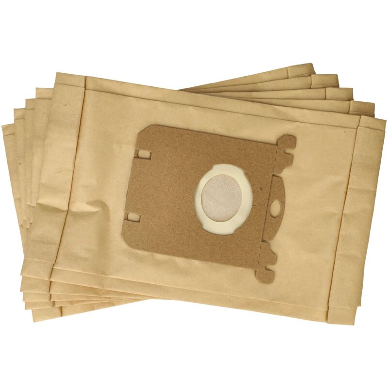 Image of 5x sacchetto compatibile con Satrap Aspira King 1800, p 5 aspirapolvere - in carta, 25,8cm x 16,2cm, color sabbia - Vhbw