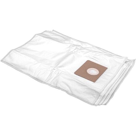 vhbw 5x Sacs compatible avec Fein Dustex 35 MX, 35L, 35LX, 35LX AC aspirateur - microfibres non tissées, volume de 35l, 30cm x 28cm, blanc
