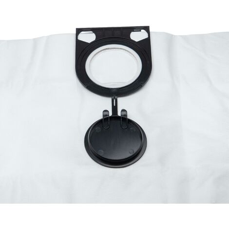 vhbw 5x sacs compatible avec Metabo ASA 1200, 1202, 32 L aspirateur - microfibres non tissées, 75cm x 30cm, blanc
