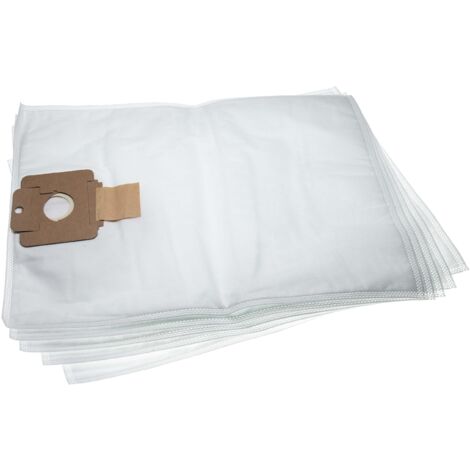 vhbw 5x Sacs compatible avec Nilfisk GD 320, GWD 300, GWD 320, GWD 335 aspirateur - microfibres non tissées, 53,3cm x 39,8cm, blanc