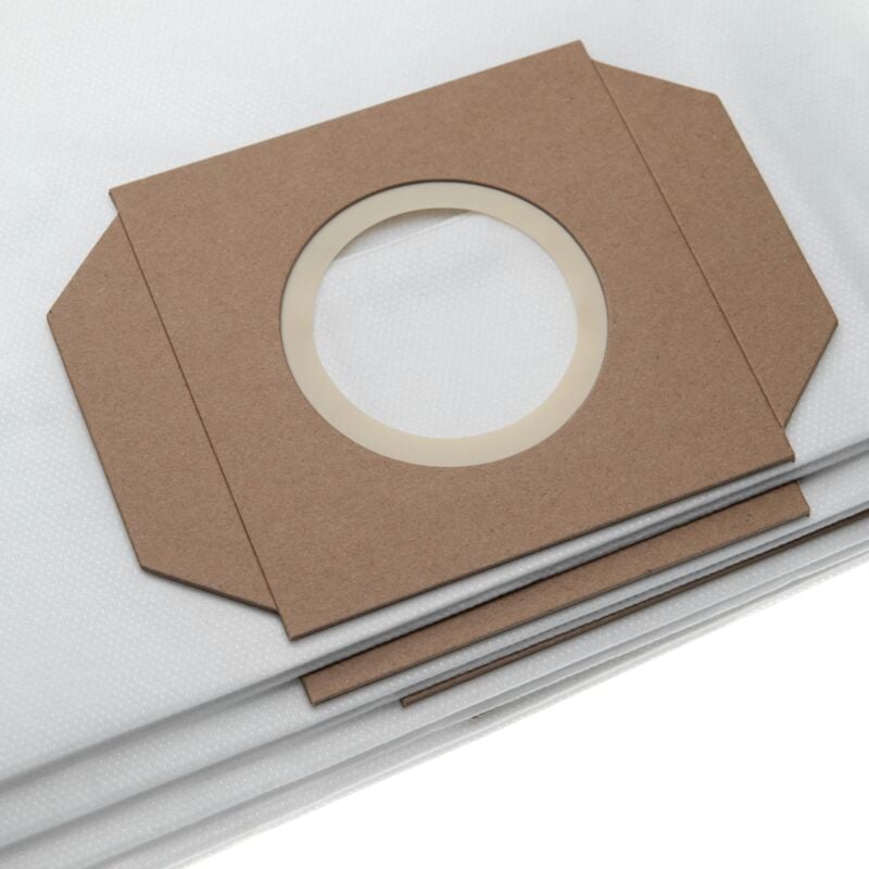 5x Sacs compatible avec Thomas Inox 45 s professional aspirateur - microfibres non tissées, 34,2cm x 90,1cm, blanc - Vhbw