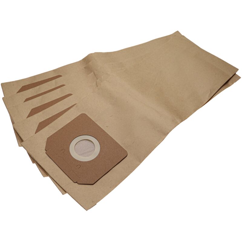 5x Staubbeutel Ersatz für Kärcher 6.904-406 für Staubsauger - 25cm x 30cm braun - Vhbw