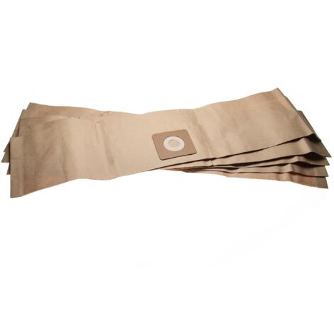 vhbw 5x Staubsaugerbeutel kompatibel mit Bosch UniversalVac 15 Staubsauger - Papier, 85.95cm x 19.9cm, braun
