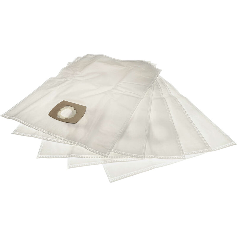 5x Staubbeutel kompatibel mit Flex vc 25 l mc, vc 21 l mc, vc 35 l ac, S34, vc 26 l mc, S36, S47 Staubsauger - 44cm x 33cm Weiß - Vhbw