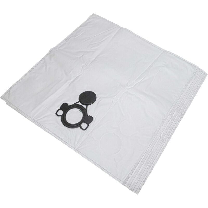 5x Staubsaugerbeutel kompatibel mit Nilfisk Attix 40/50, 5 Staubsauger - Mikrovlies, 36cm x 26cm Weiss - Vhbw
