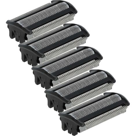 vhbw 5x testina sostituisce Philips 420303551110, HQ1072/01, TT2000/43, HQ1072 per rasoio elettrico, nero / argento