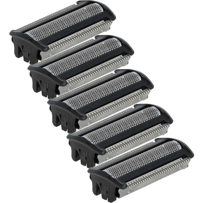 5x Têtes de rasoir de remplacement compatible avec Philips Click & Style S500/700 BG2023, BG2022, BG2024 rasoir électrique, noir / argenté - Vhbw