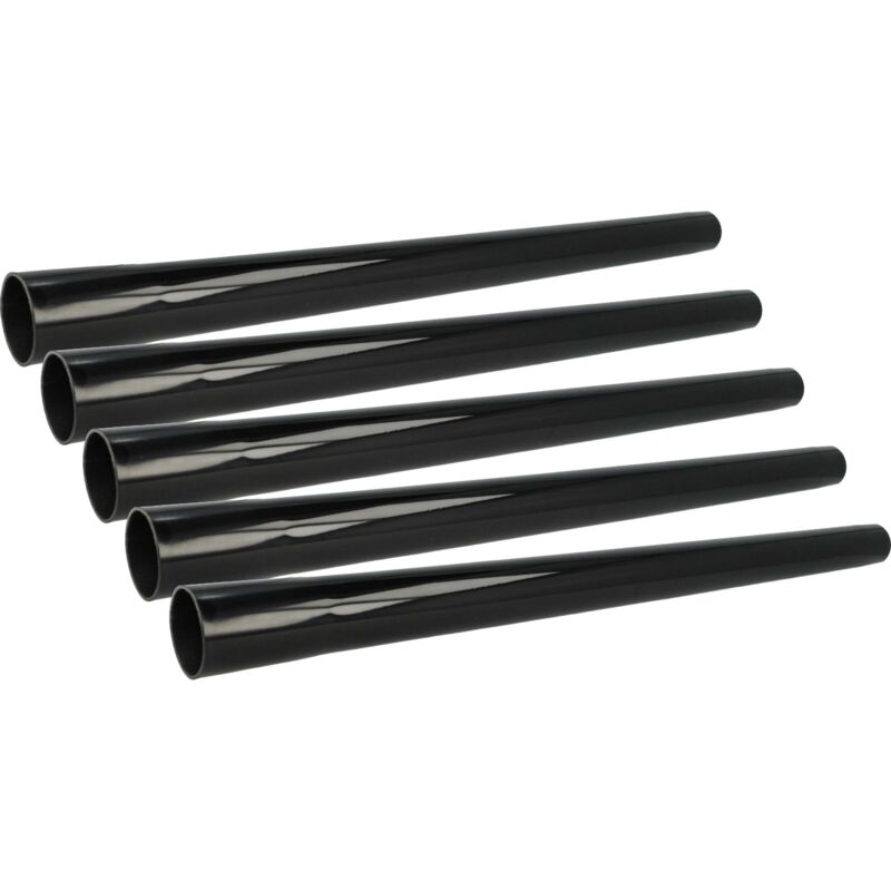 Image of 5x tubo universale compatibile con Makita VC3011L, VC2512L, VC2511, VC2512, VC2511L aspirapolvere - con attacco da 35 mm, 50 cm, nero - Vhbw