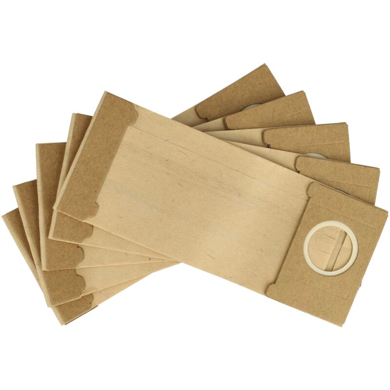 5x Turbofilter Ersatz für Metabo 631288000 für Schwingschleifer, Exzenterschleifer - Papier-Staubbeutel Set, braun - Vhbw