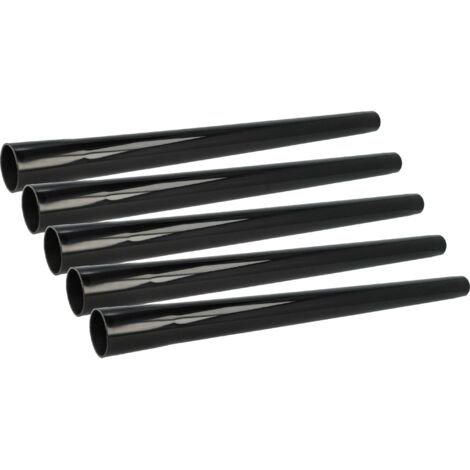 vhbw 5x Universal Staubsaugerohr Ersatz für Makita 0088381703604, P-72942 für Staubsauger - 35 mm Anschluss, 50 cm lang Schwarz
