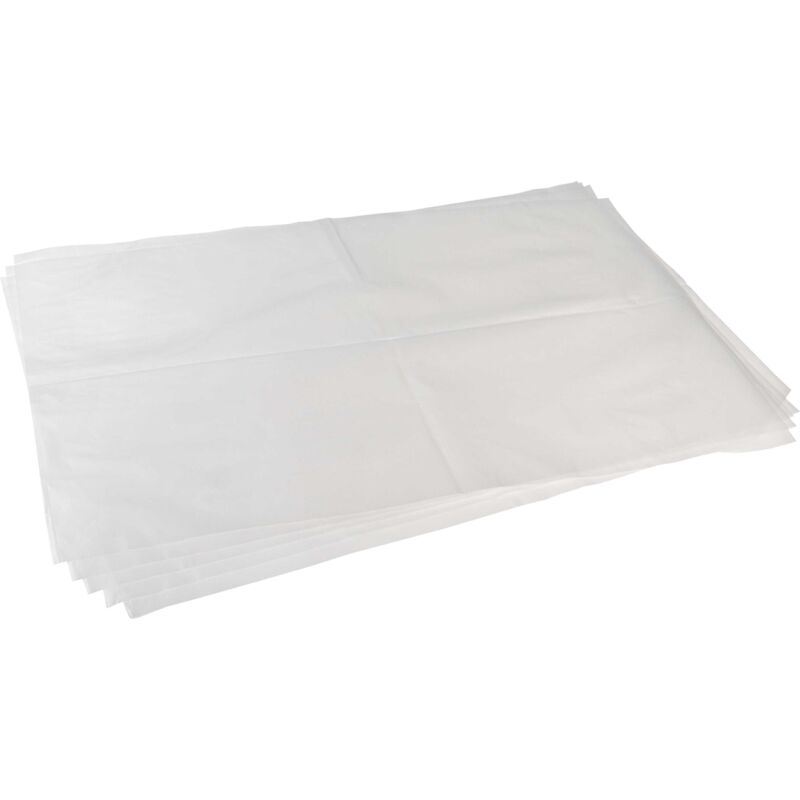 Vhbw - 5x Vacuum Cleaner Bag compatible with Bosch gas 15 ps Vacuum Cleaner, plastic, 66 cm x 40 cm, Transparent