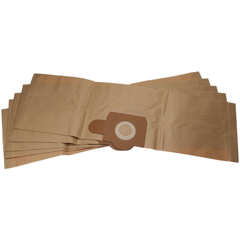 Vhbw - 5x Vacuum Cleaner Bag compatible with Bosch pas 11-21, pas 12-27, pas 12-27 f Vacuum Cleaner - Paper Brown