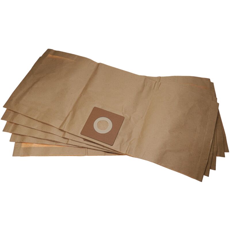 Vhbw - 5x Vacuum Cleaner Bag compatible with Kärcher nt 301 Vacuum Cleaner - Paper Brown