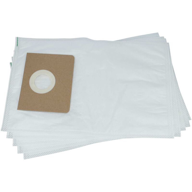 5x Vacuum Cleaner Bag compatible with Kärcher nt 45/1 Tact, nt 40/1 Tact Te (until 2016) Vacuum Cleaner - Microfleece, 36.5 cm x 25 cm White - Vhbw