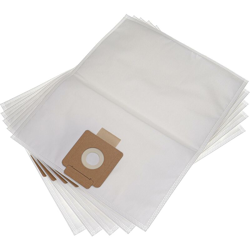 Vhbw - 5x Vacuum Cleaner Bag compatible with Kärcher t 10/1, t 10/1 Adv, T101ecoefficiency Vacuum Cleaner - Microfleece, 36 cm x 23.5 cm White