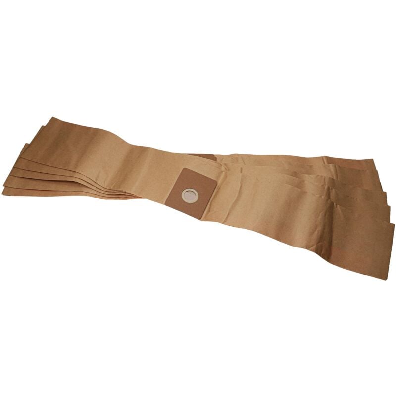 Vhbw - 5x Vacuum Cleaner Bag compatible with Kärcher t 201, t 201 + esb 28 Vacuum Cleaner - Paper Brown