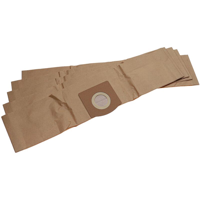 Vhbw - 5x Vacuum Cleaner Bag compatible with Kärcher wd 1 Compact Battery Set, wd 1 Compact Battery Vacuum Cleaner - Paper Brown