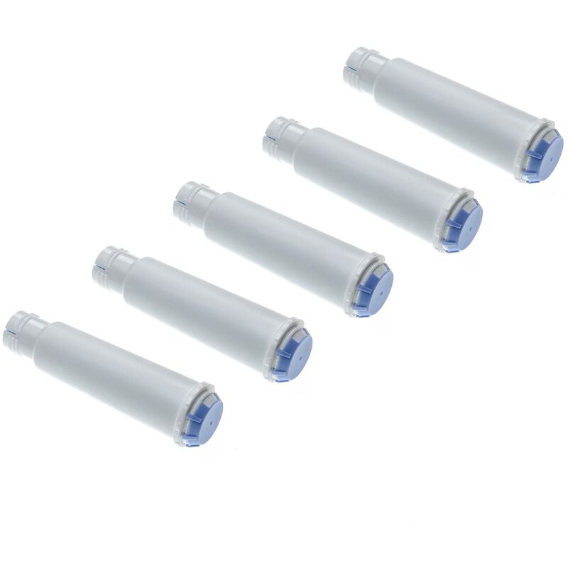 vhbw 5x Wasserfilter Filter kompatibel mit Krups Espresseria Automatic EA8442 Kaffeevollautomat, Espressomaschine - blau, weiß
