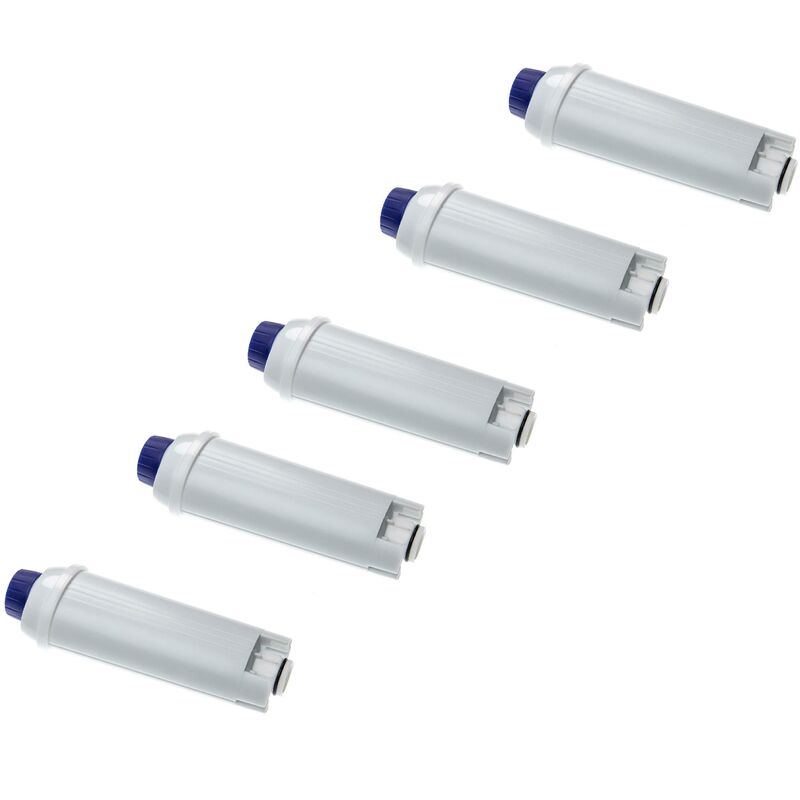 Vhbw 5X Water Filter Compatible With Delonghi Ecam 23.460.S, Ecam 24.210.Sb Coffee Machine, Espresso Machine - White