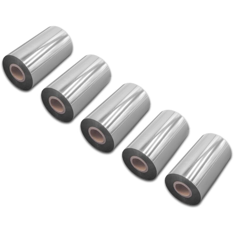 5x wischfest Thermotransfer-Band schwarz 110mm 300m kompatibel mit Drucker Etikettendrucker Godex EZ-2350i, EZ-6200 Plus, EZ-6300 Plus, ezpi 1200