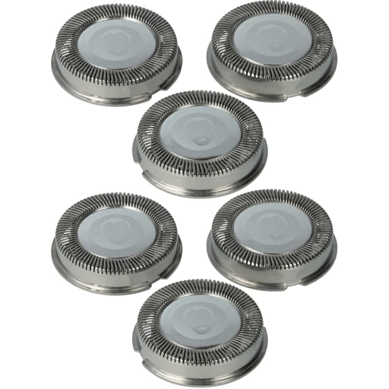 vhbw 6x cabezales de repuesto compatible con Philips HQ4865, HQ4866, HQ486, HQ4861, HQ487, HQ4851, HQ4856, HQ485, HQ4850 máquina de afeitar
