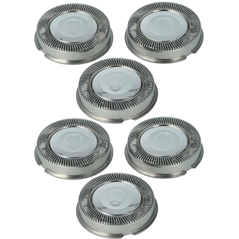 vhbw 6x cabezales de repuesto compatible con Philips HS708, HS925, HS660 máquina de afeitar