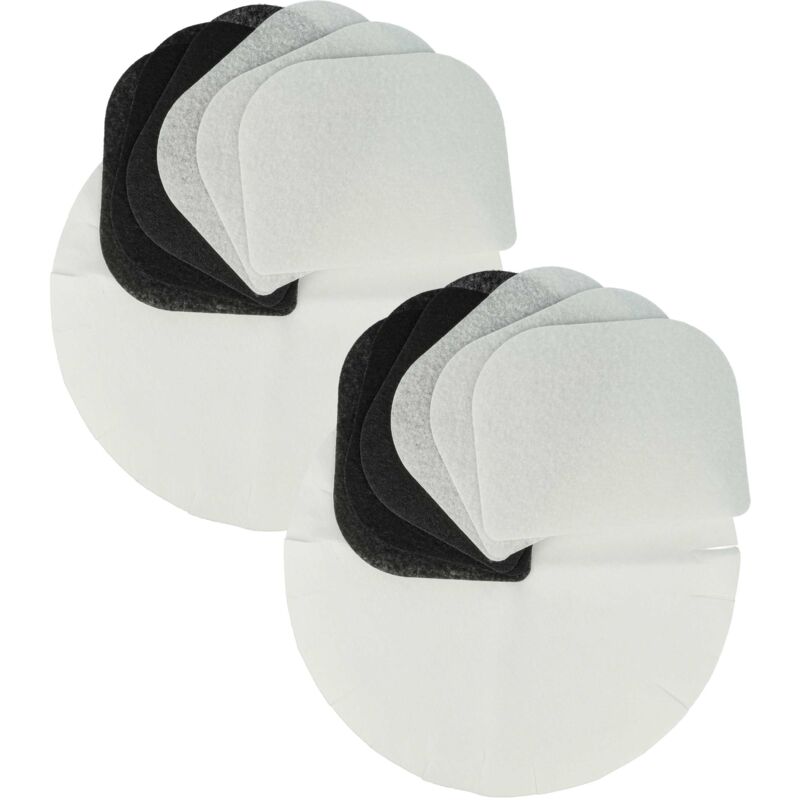 Vhbw - 6x filtre à charbon actif, 6x filtre à graisses, 12x filtre papier compatible avec DeLonghi F28311, D8 friteuse - 24 filtres