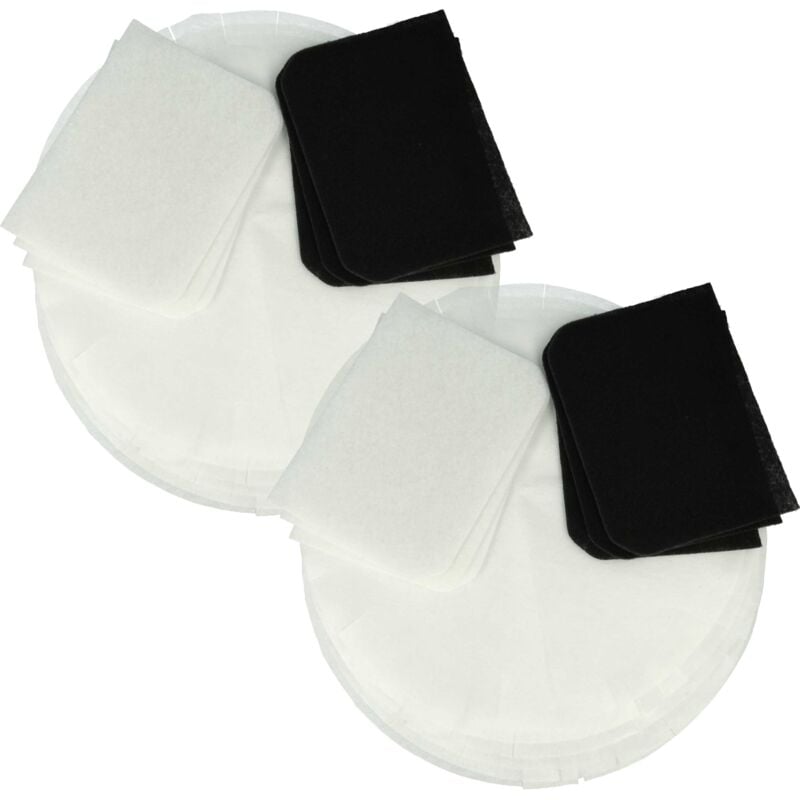 6x filtre à charbon actif, 6x filtre à graisses, 12x filtre papier remplacement pour DeLonghi 5512510041 pour friteuse - 24 filtres - Vhbw