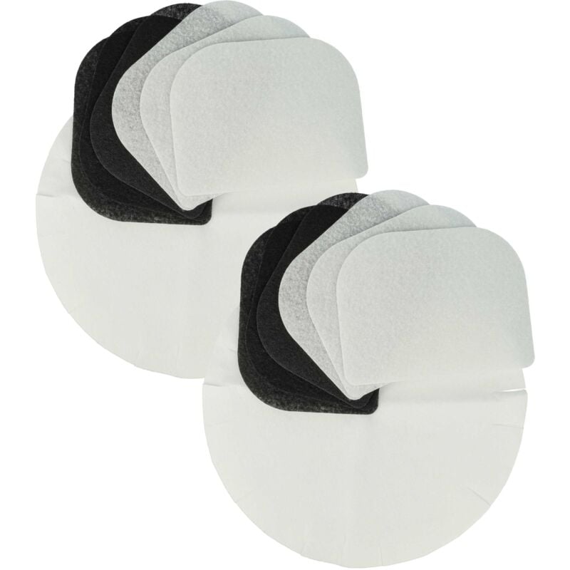 Vhbw - 6x filtre à charbon actif, 6x filtre à graisses, 12x filtre papier remplacement pour DeLonghi 5525101500 pour friteuse - 24 filtres