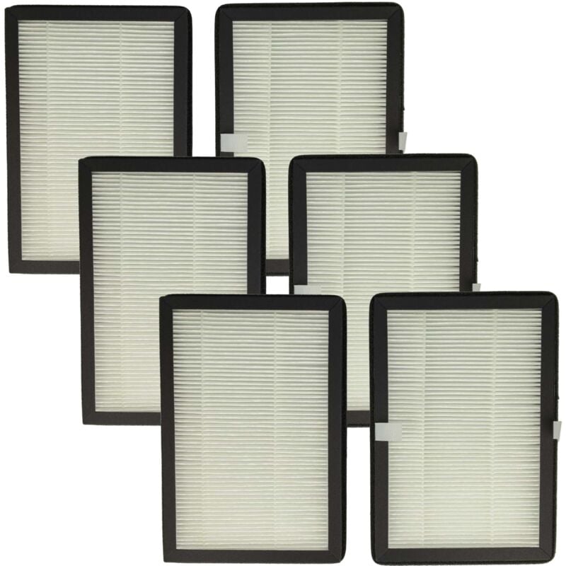 vhbw 6x filtre à particules compatible avec Rowenta Eclipse QU5030, QU5072, QU5060, QU5062 purificateur d'air, ventilateur