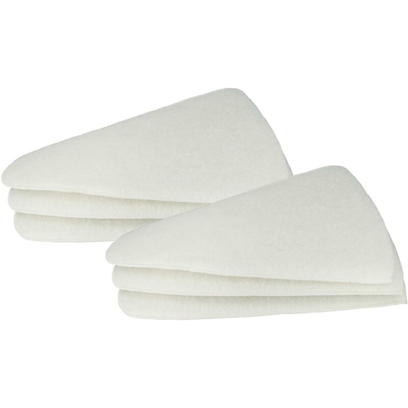 6x Filtres coniques remplacement pour Vallox 1765, 394302 pour échangeur de chaleur géothermique - Filtre d'évacuation G3, blanc - Vhbw