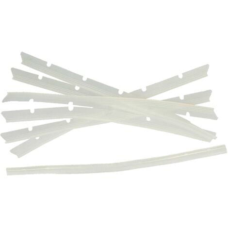 vhbw 6x Languettes en caoutchouc compatible avec Neato Botvac D80 aspirateur-robot - Lot de lamelles de rechange incl. racleur, transparent