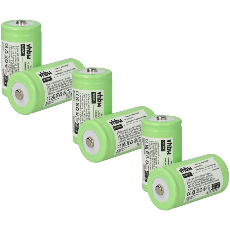 

6x Pilas NiMH 3000mAh para PerfectPro Bradio de FM, outdoorradio, fatbox reemplaza Mono D, HR20, KR20, LR20, R20. - Vhbw