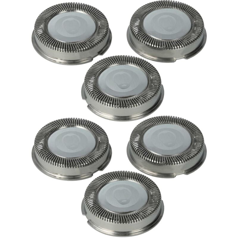 6x Têtes de rasoir de remplacement compatible avec Philips HQ3865, HQ3870, HQ41, HQ42, HQ404, HQ406, HQ386, HQ420, HQ40, HQ402 rasoir électrique