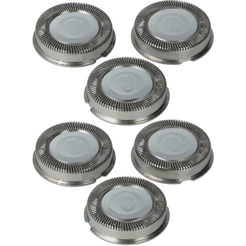 6x Têtes de rasoir de remplacement compatible avec Philips HS970, HS985, HS990 rasoir électrique - Vhbw