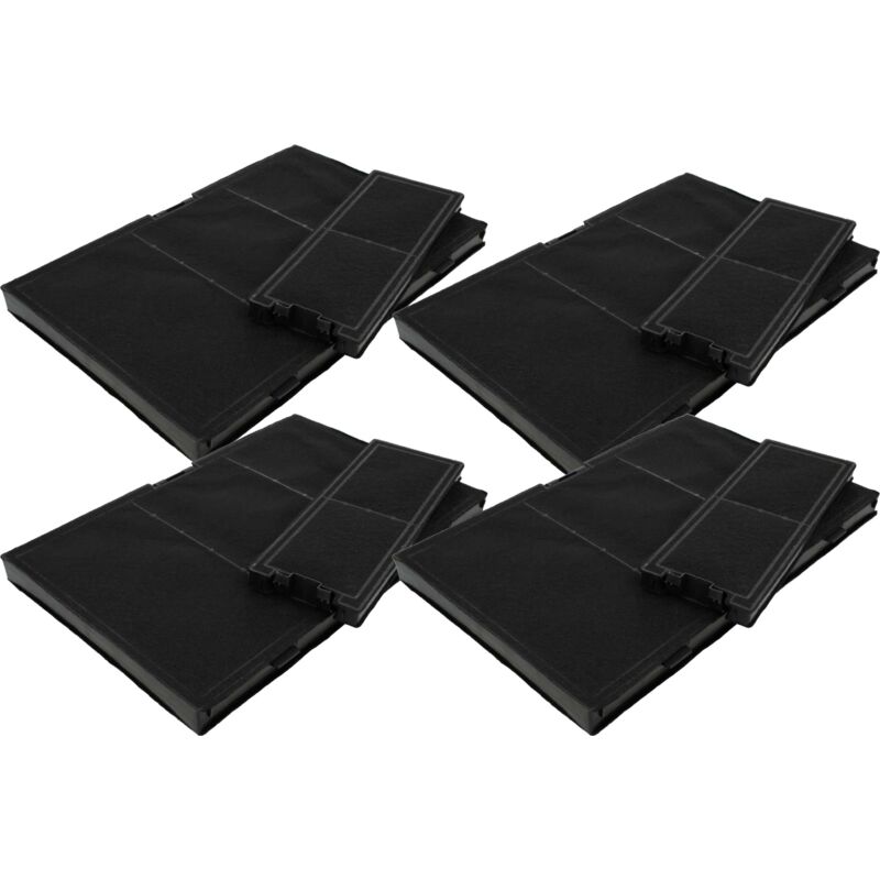 8x Filter compatible with Bosch DWK97HM20/01, DWK97IM60, DWK97HM60/01, DWK97HM60, DWK97HM20B/01 Extractor Hoods - 8x activated carbon filter - Vhbw