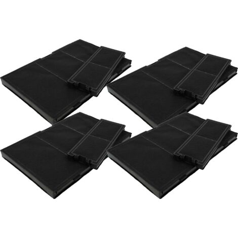 vhbw 8x filtres compatible avec Siemens LC67KHM10/01, LC67KHM10, LC67JHM60/01, LC67JHM60, LC67JHM20/01 hotte aspirante - 8x filtre à charbon actif