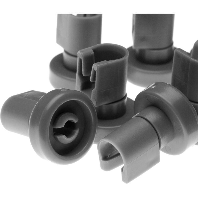 8x Roulettes (25 mm) pour chariot inférieur lave-vaisselle compatible avec Juno jsi 4362, jsi 5462, jsv 4360, jsv 5960, ssi 361W - Vhbw