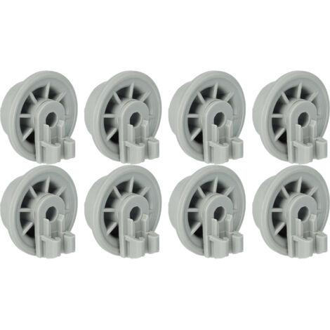 vhbw 8x Ruota per cestello inferiore compatibile con Vorwerk lavastoviglie - Diametro 35 mm