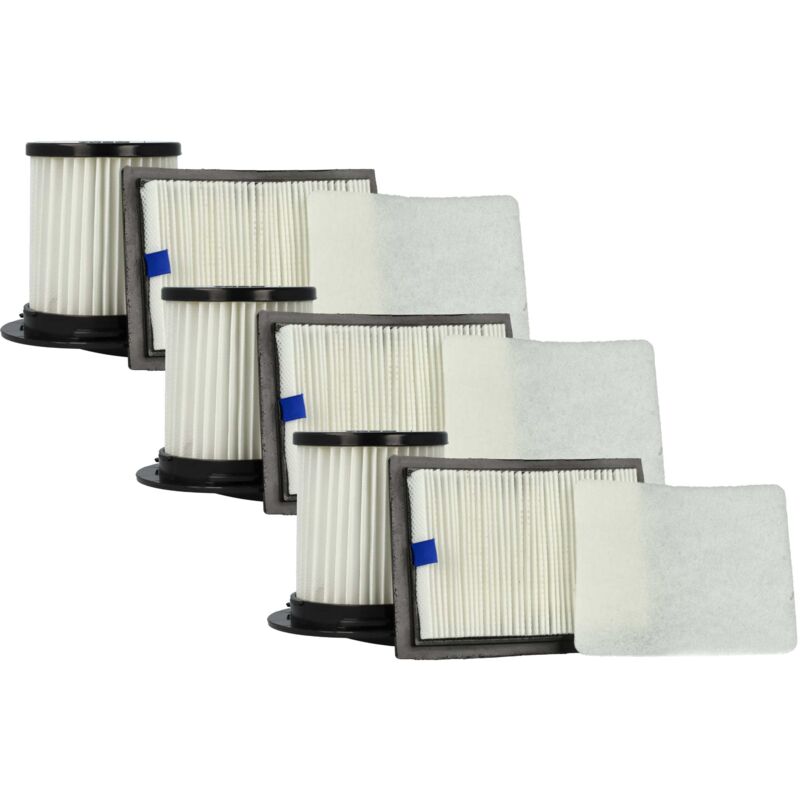 9x Filter compatible with Dirt Devil M2725-4, M2725-5, M2725-6, M2725-7, M2725-8, M2725-9, Popster, Power Cyclone Vacuum Cleaner - Vhbw